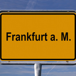 Ortsschild Frankfurt
